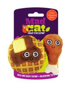 MAD CAT CHICKEN AND WAFFLES TWIN PACK W CATNIP & SILVERVINE