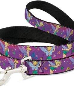 BUCKLE DOWN DOG LEASH - TINKER BELL POSES