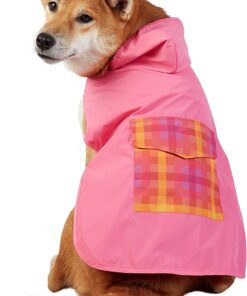 BEST FURRY FRIENDS PINK OMBRE GRAPHIC RAINCOAT