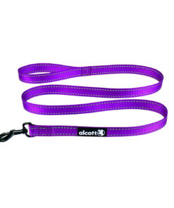 ALCOTT WANDERER LEASH PURPLE MD