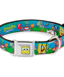 BUCKLE DOWN DOG COLLAR - SPONGEBOB & FRIENDS