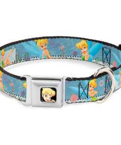 BUCKLE DOWN DOG COLLAR - TINKER BELL POSES