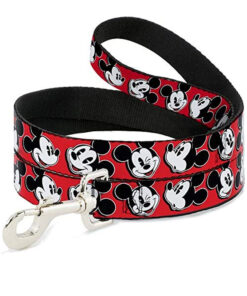 BUCKLE DOWN DOG LEASH - MICKEY MOUSE EXPRESSIONS