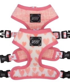 SASSY WOOF REVERSIBLE HARNESS DOLCE ROSE