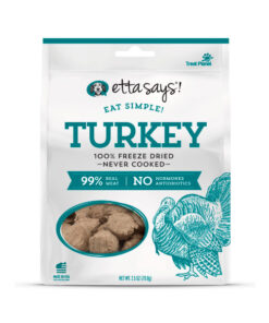 ETTA SAYS! EAT SIMPLE! 100% FREZEE DRIED TURKEY. WT 2.5 OZ