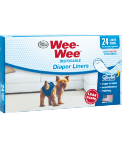 FOUR PAWS WEE WEE DISPOSABLE DOG DIAPERS LINERS 24PK