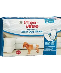 FOUR PAWS WEE WEE DISPOSABLE MALE DOG WRAPS XS/SMALL 12PK