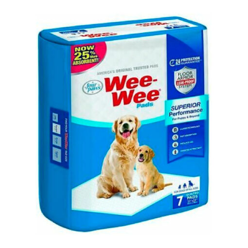 FOUR PAWS WEE WEE PADS 7 PACK 22" X 23"