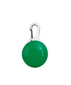 ANIMAL TREASURE DOG LED CLIP N GLOW TAG GREEN