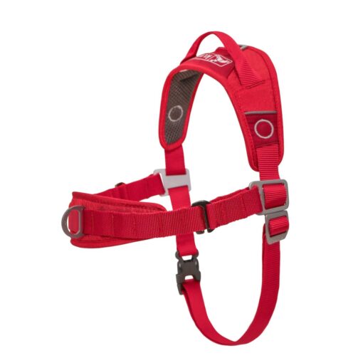 KURGO Walk About No-Pull Harness - Chili and Barn Red - Large