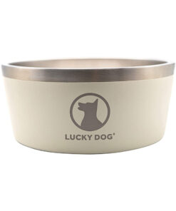 LUCKY DOG INDULGE DOUBLE WALL STAINLESS STEEL BOWL SAND