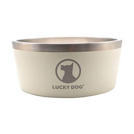 LUCKY DOG INDULGE DOUBLE WALL STAINLESS STEEL BOWL SAND