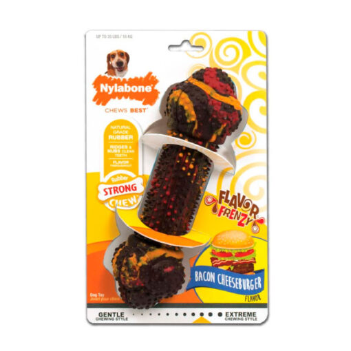 NYLABONE FLAVOR FRENZY DAC-BACON CHEESEBURGER MEDIUM