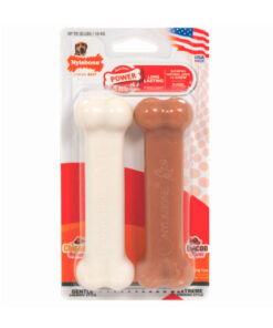 NYLABONE POWER CHEW BACON & CHICKEN TWIN PACK BLISTER CARD WOLF