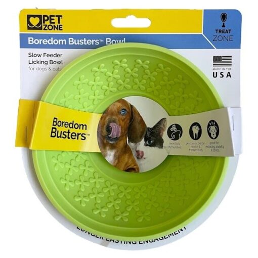 PET ZONE BOREDOM BUSTERS GREEN BOWL