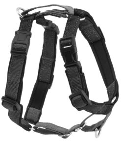 PETSAFE 3IN1 HARNESS MEDIUM BLACK