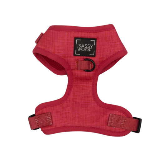 SASSY WOOF MERLOT ADJUSTABLE HARNESS