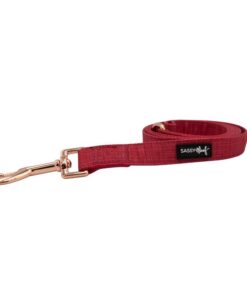 SASSY WOOF MERLOT LEASH