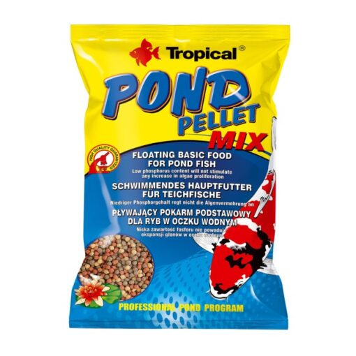 TROPICAL POND PELLET MIX S 130GR