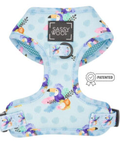 SASSY WOOF ADJUSTABLE HARNESS - TROPICANA 