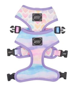 SASSY WOOF LOVE ACTUALLY REVERSIBLE HARNESS