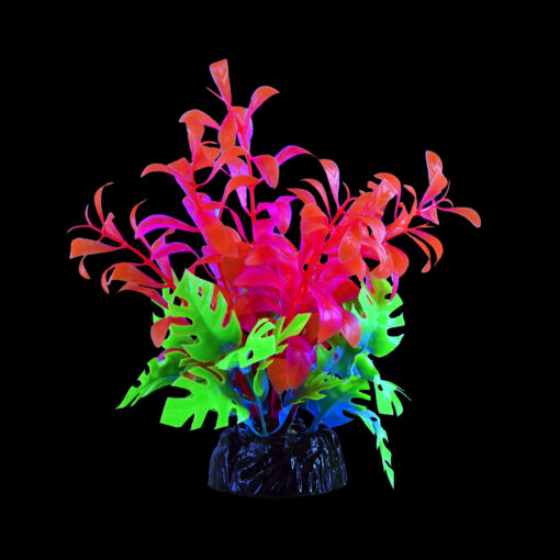 Planta artificial Glo Bacopa Pink Small de Underwater Treasure, ideal para decorar acuarios.