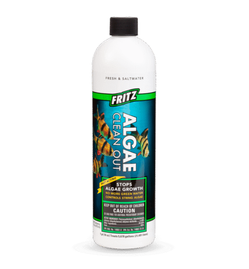 FRITZ ALGAE CLEAN OUT 16OZ - Eliminador de algas para acuarios, mejora la calidad del agua.