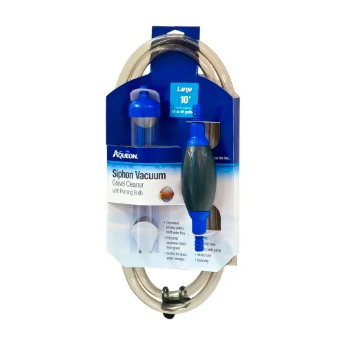 AQUEON SIPHON VACUUM GRAVEL CLEANERS LARGE W/BULB 10""