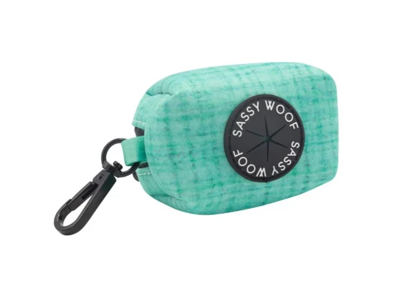 SASSY WOOF WASTE BAG HOLDER - WAG YOUR TEAL - Imagen 2