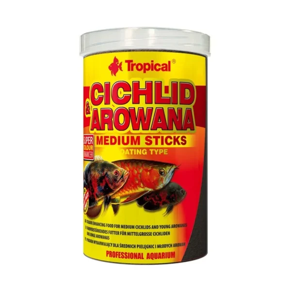 TROPICAL CICHLID & AROWANA MEDIUM STICKS 1000ML 360GR