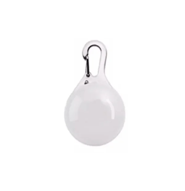 ANIMAL TREASURE DOG LED CLIP N GLOW TAG WHITE