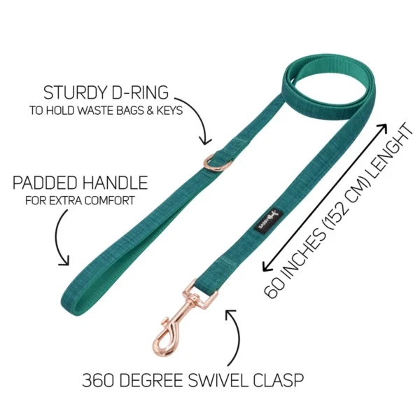 SASSY WOOF LEASH - WAG YOUR TEAL - Imagen 2