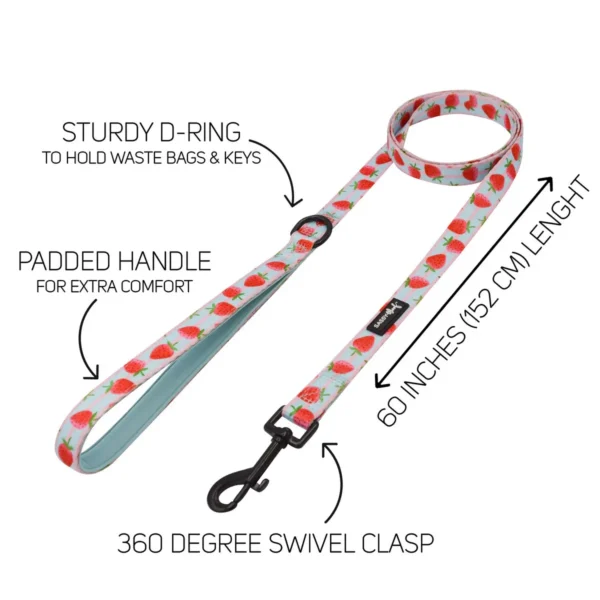 SASSY WOOF LEASH I WOOF YOU BERRY MUCH - Imagen 2