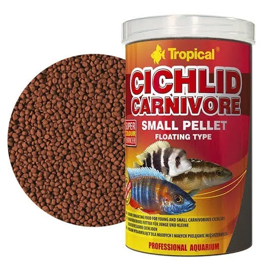 TROPICAL CICHLID CARNIVORE SMALL PELLET 250ML